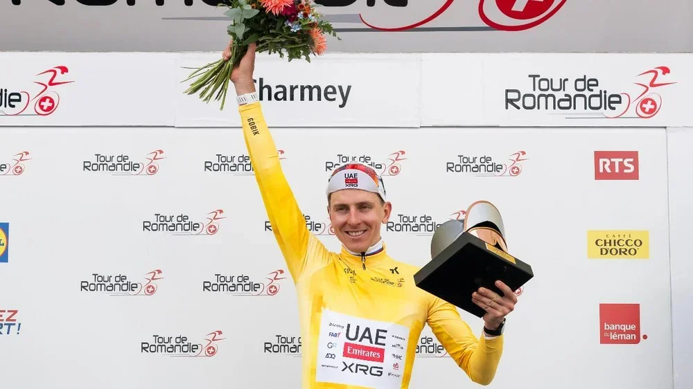 Pogacar, ganador del Tour de Romandía 2026