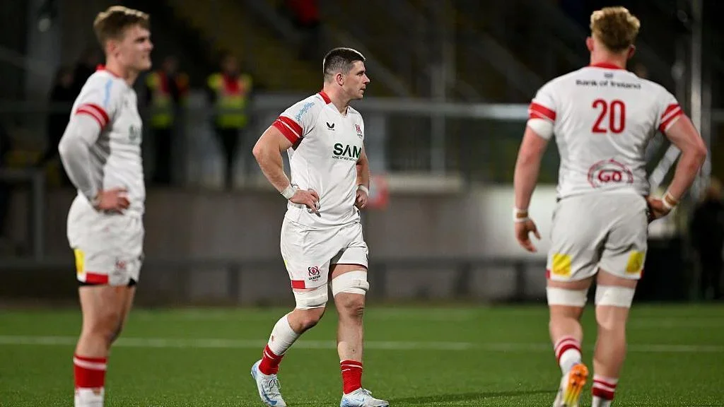 Ulster players look dejected after the game